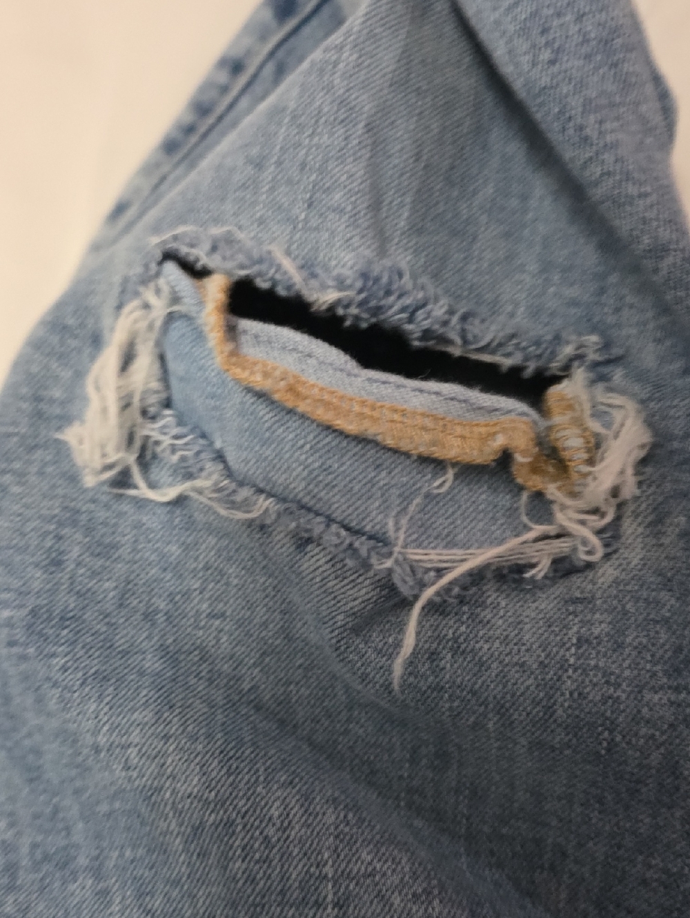 abercrombie kids Light Blue Straight Leg Jeans Girls 9/10 Long - Picture 8 of 10
